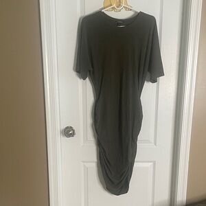 Express Dark Olive Midi Dress